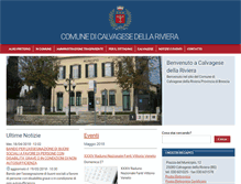 Tablet Screenshot of comune.calvagesedellariviera.bs.it